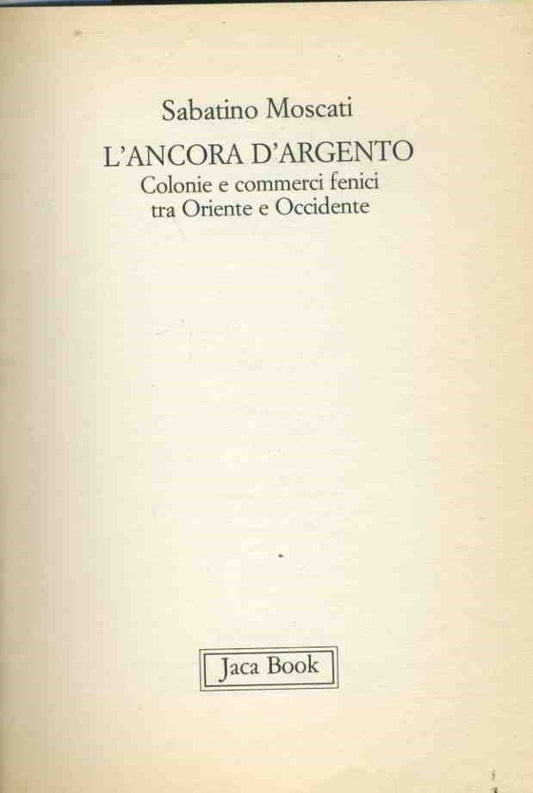 L'ancora d'argento - copertina