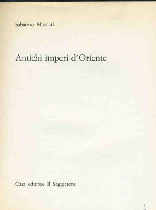 Antichi imperi d'Oriente - copertina