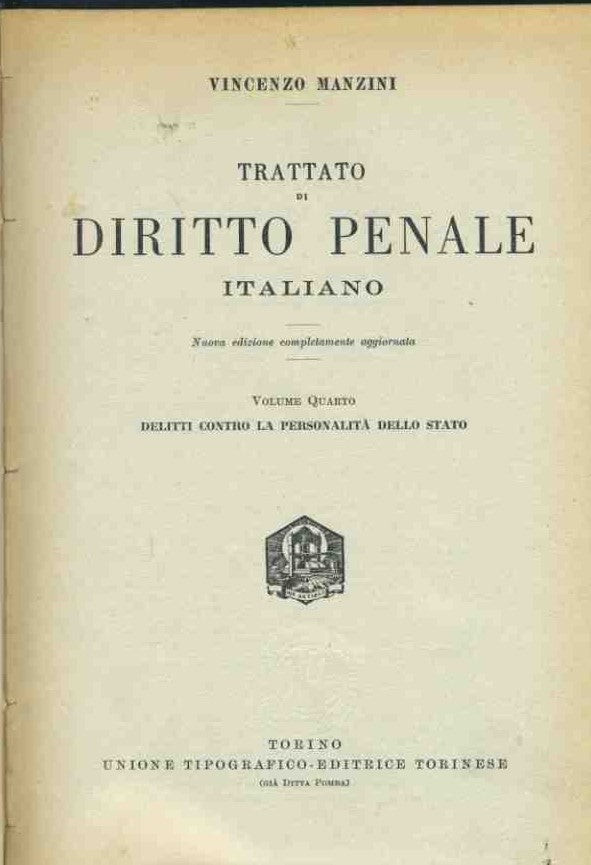 Trattato di diritto penale. Volume quarto - copertina