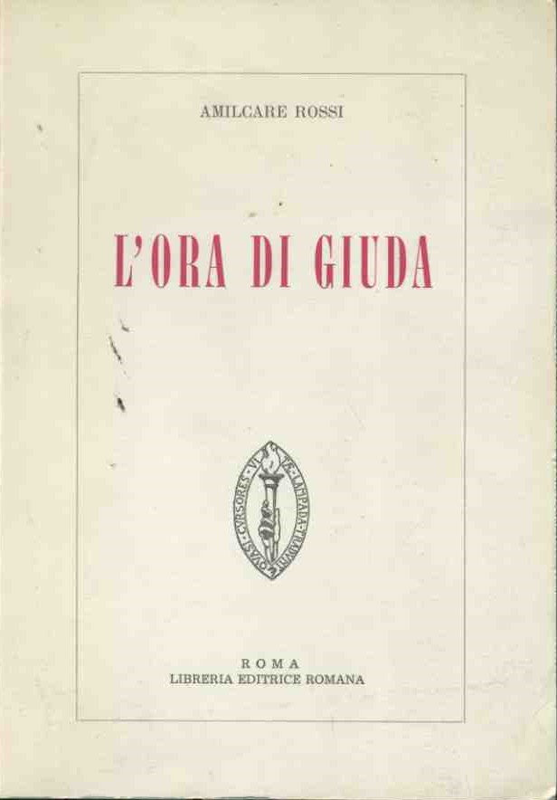 L'ora di Giuda - copertina