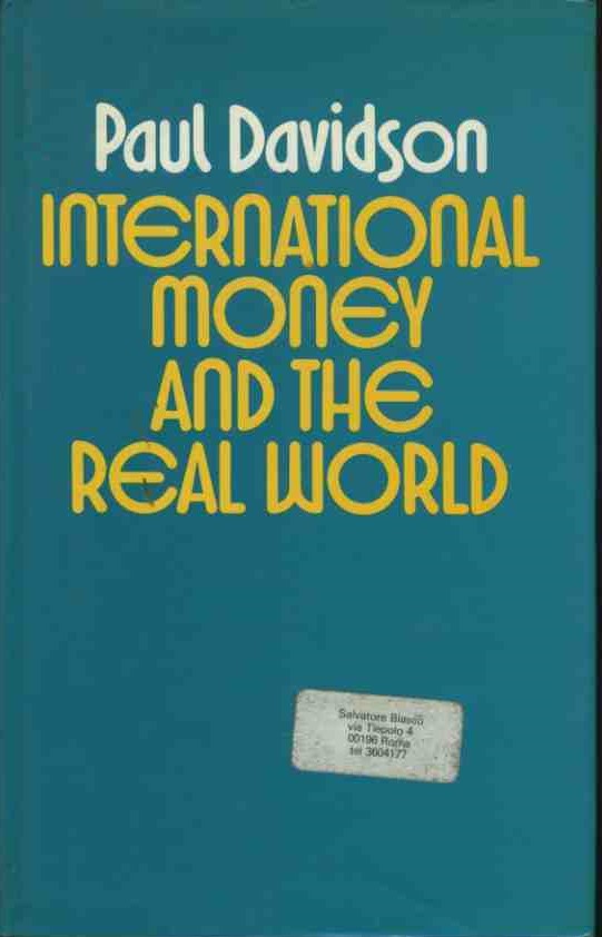 International money and the real world - copertina