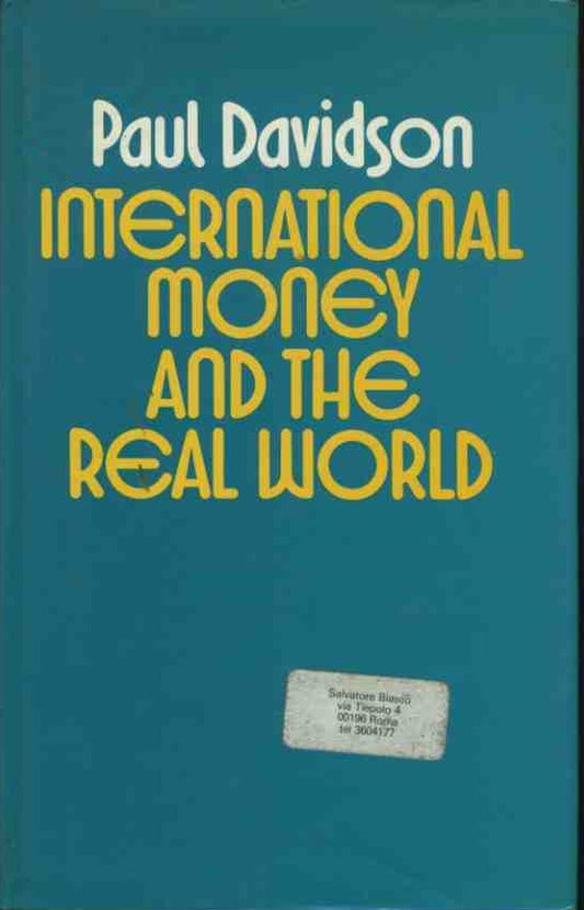 International money and the real world - copertina
