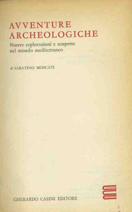 Avventure archeologiche - copertina