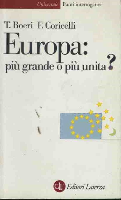 Europa: più grande o più unita? - copertina