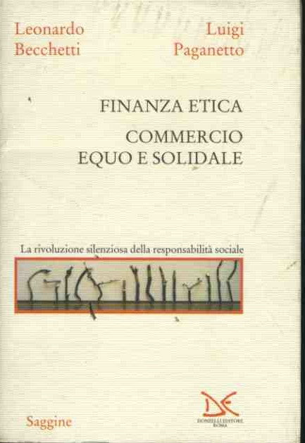 Finanza etica. Commercio equo solidale - copertina