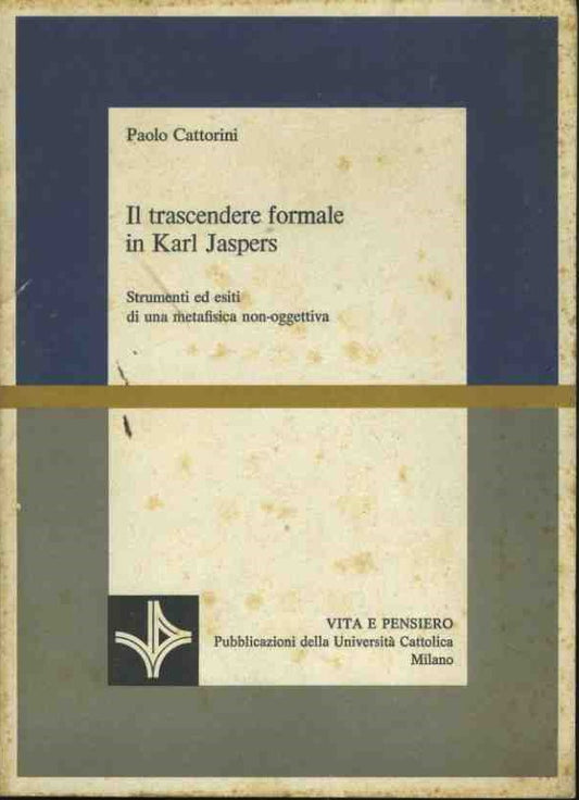 Il trascendere formale in Karl Jaspers - copertina