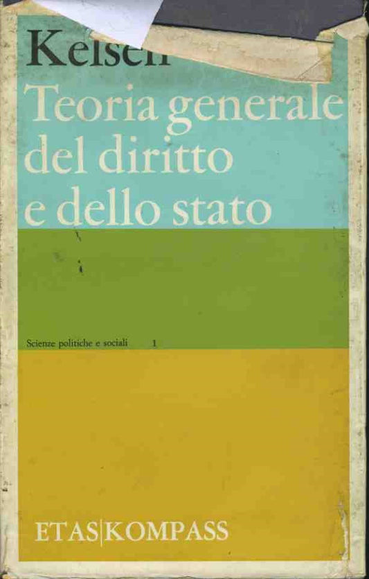 Teoria generale del diritto e dello stato - copertina