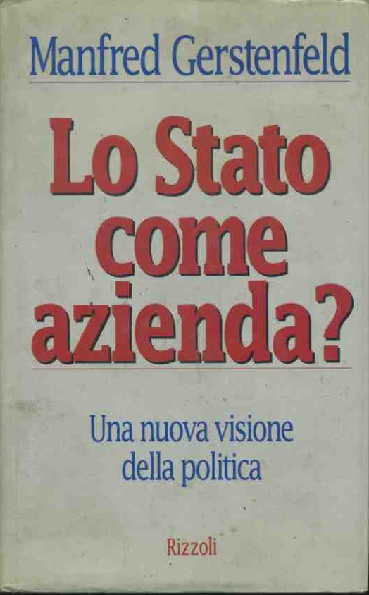 Lo Stato come azienda? - copertina