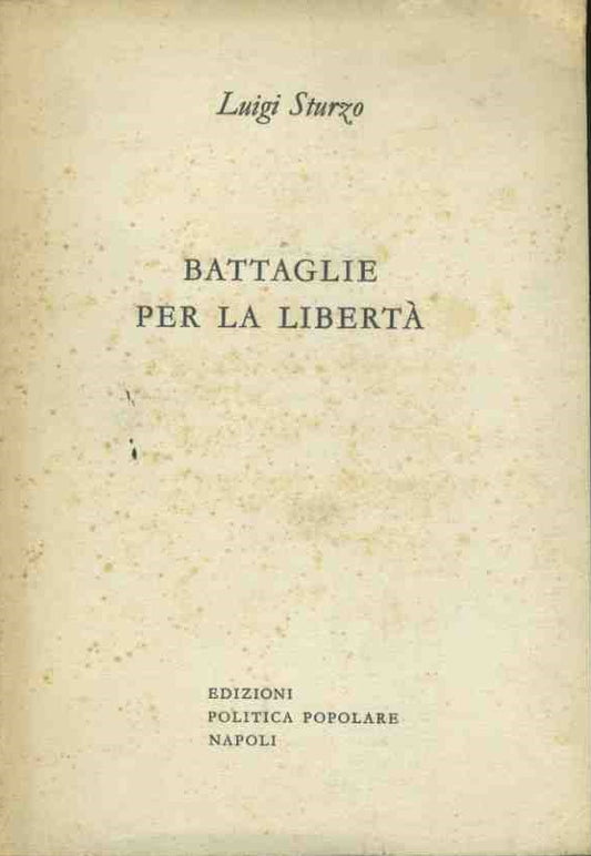 Battaglie per la libertà - copertina