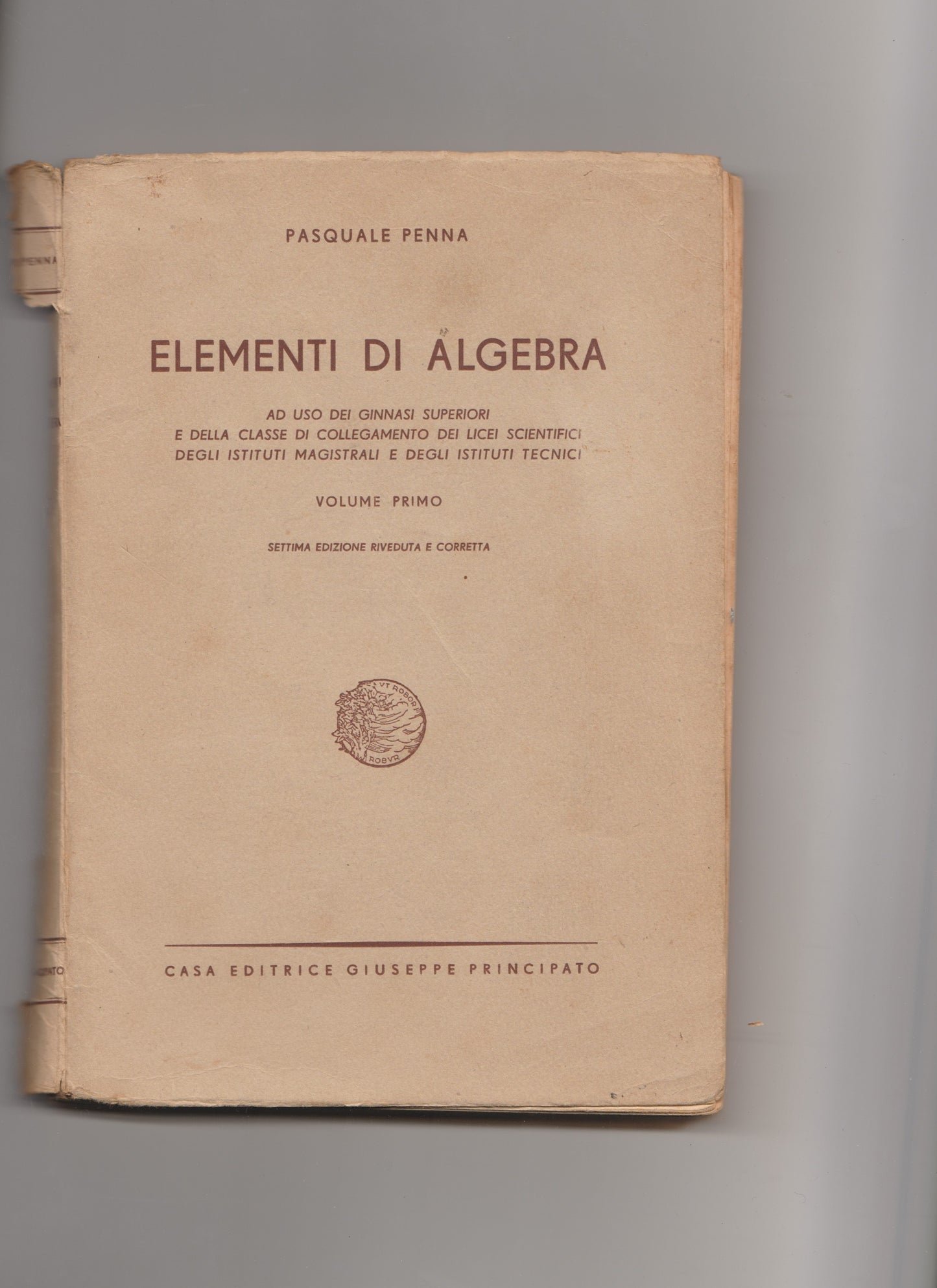 elementi di algebra - copertina