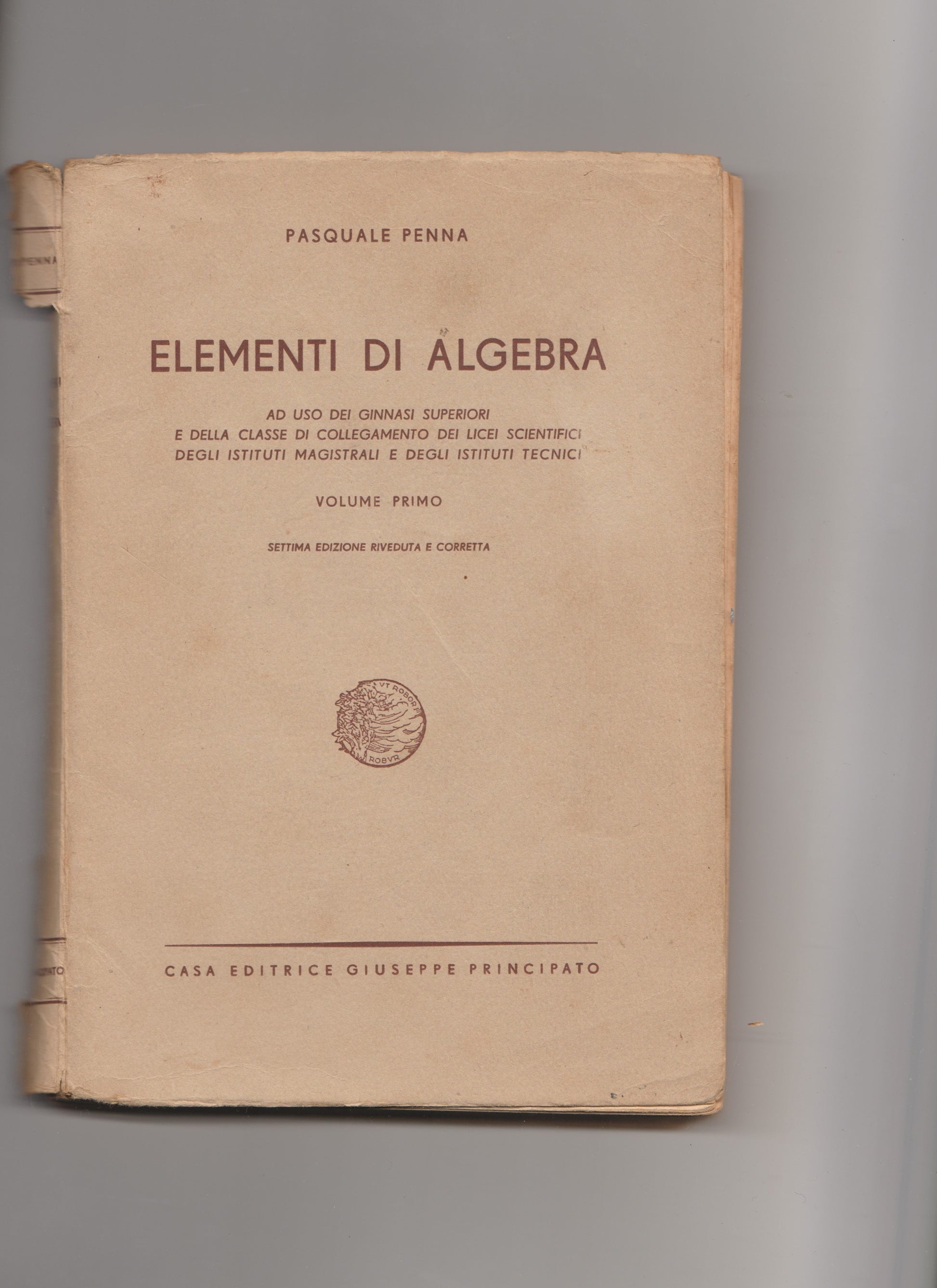 elementi di algebra - copertina