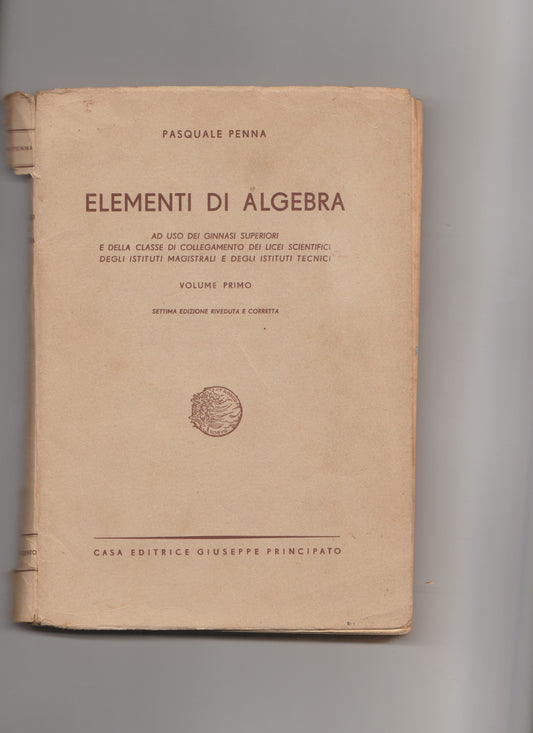 elementi di algebra - copertina