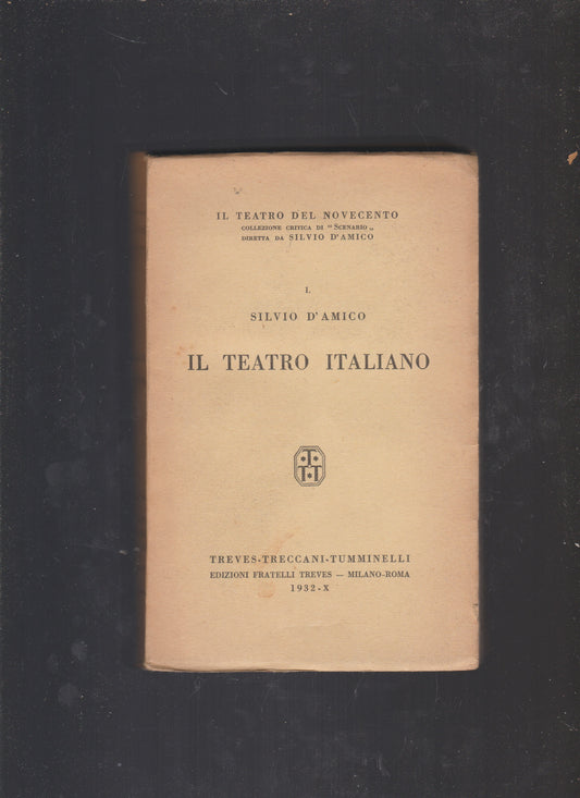 Il teatro italiano Vol.I. - copertina