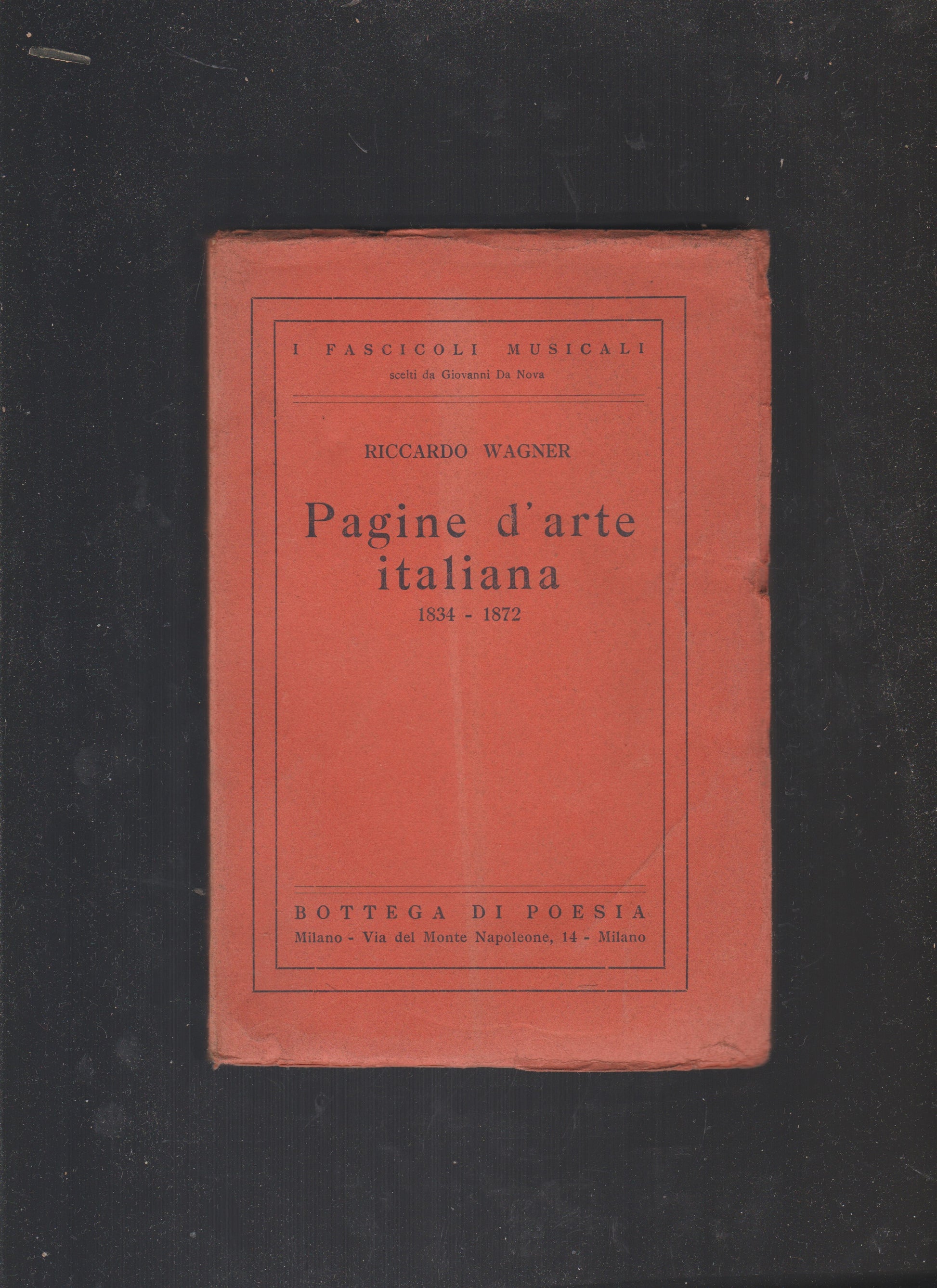 PAGINE D'ARTE ITALIANA. - copertina