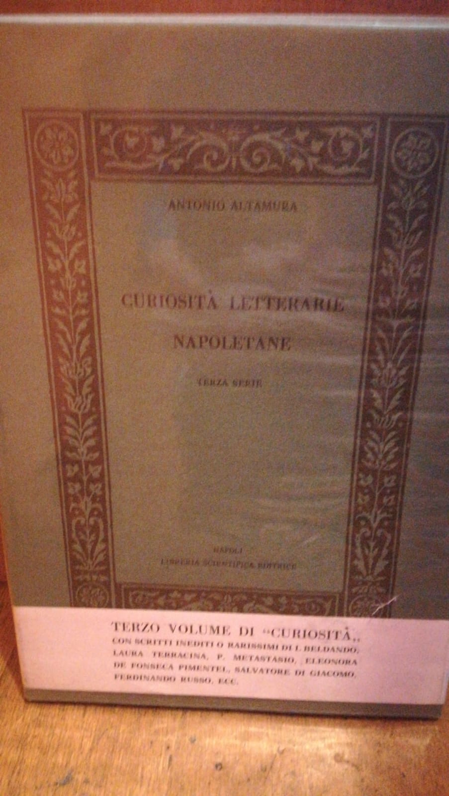 CURIOSITÀ LETTERARIE NAPOLETANE - copertina