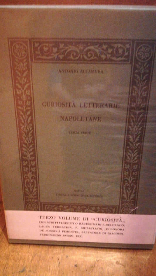 CURIOSITÀ LETTERARIE NAPOLETANE - copertina