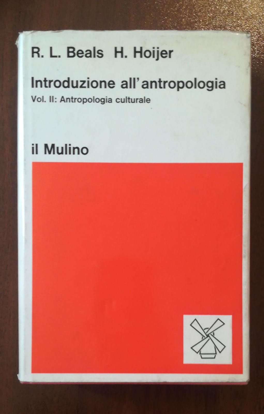 INTRODUZIONE ALL'ANTROPOLOGIA VOL 2 - copertina