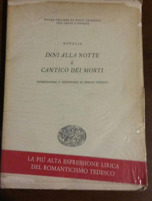 Inni alla morte e cantico dei morti. Introduzione e traduzione di Renato Poggioli - copertina