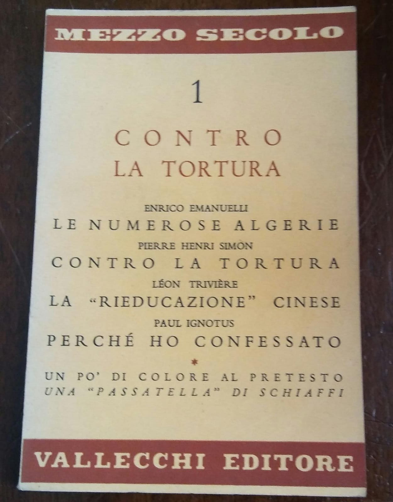 CONTRO LA TORTURA - copertina
