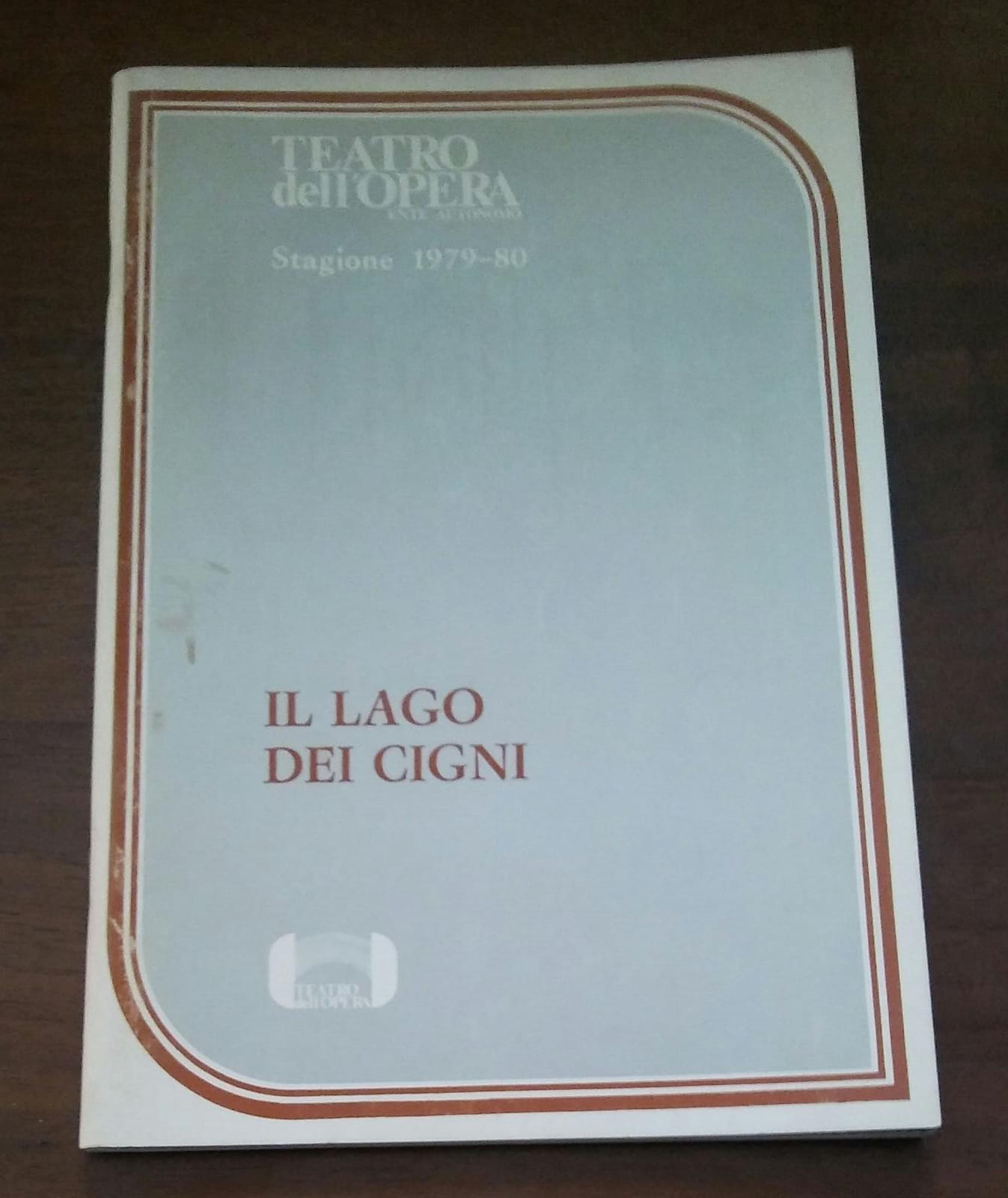 TEATRO DELL'OPERA STAGIONE 1979-80 IL LAGO DEI CIGNI - copertina