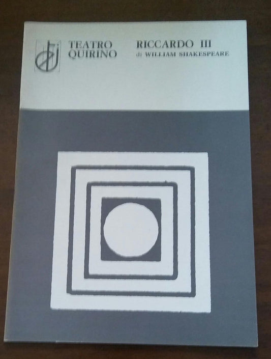 TEATRO QUIRINO IL RICCARDO III - copertina