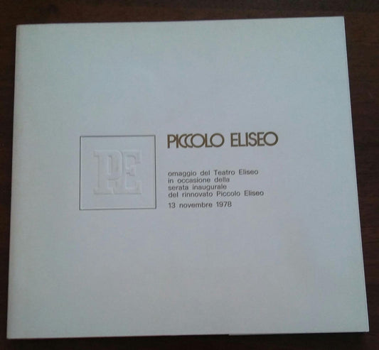 COMPAGNIA DI PROSA DEL TEATRO ELISEO   ENRICO IV - copertina