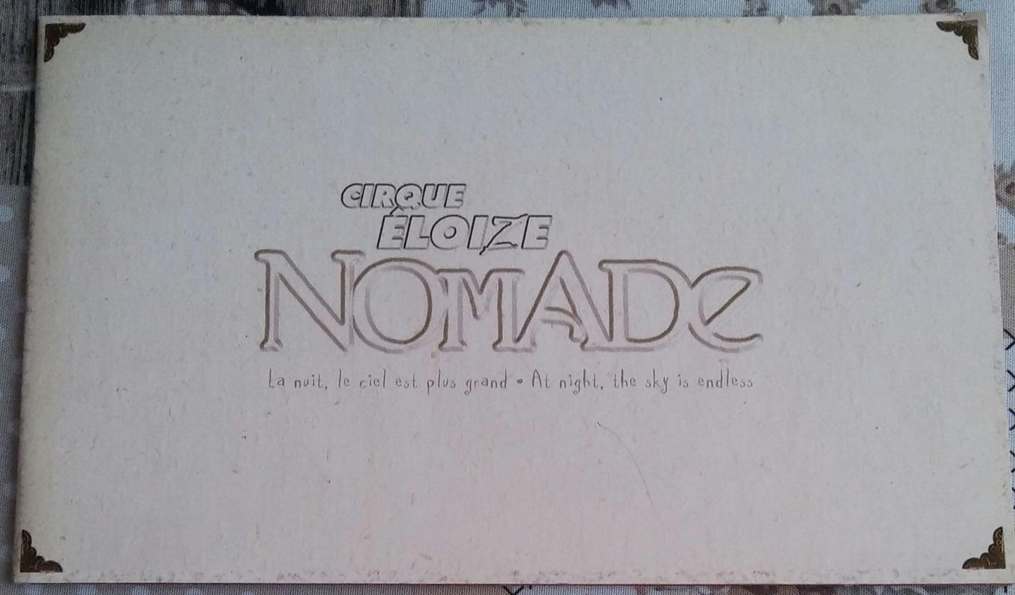 CIRQUE ELOIZE NOMADE - copertina