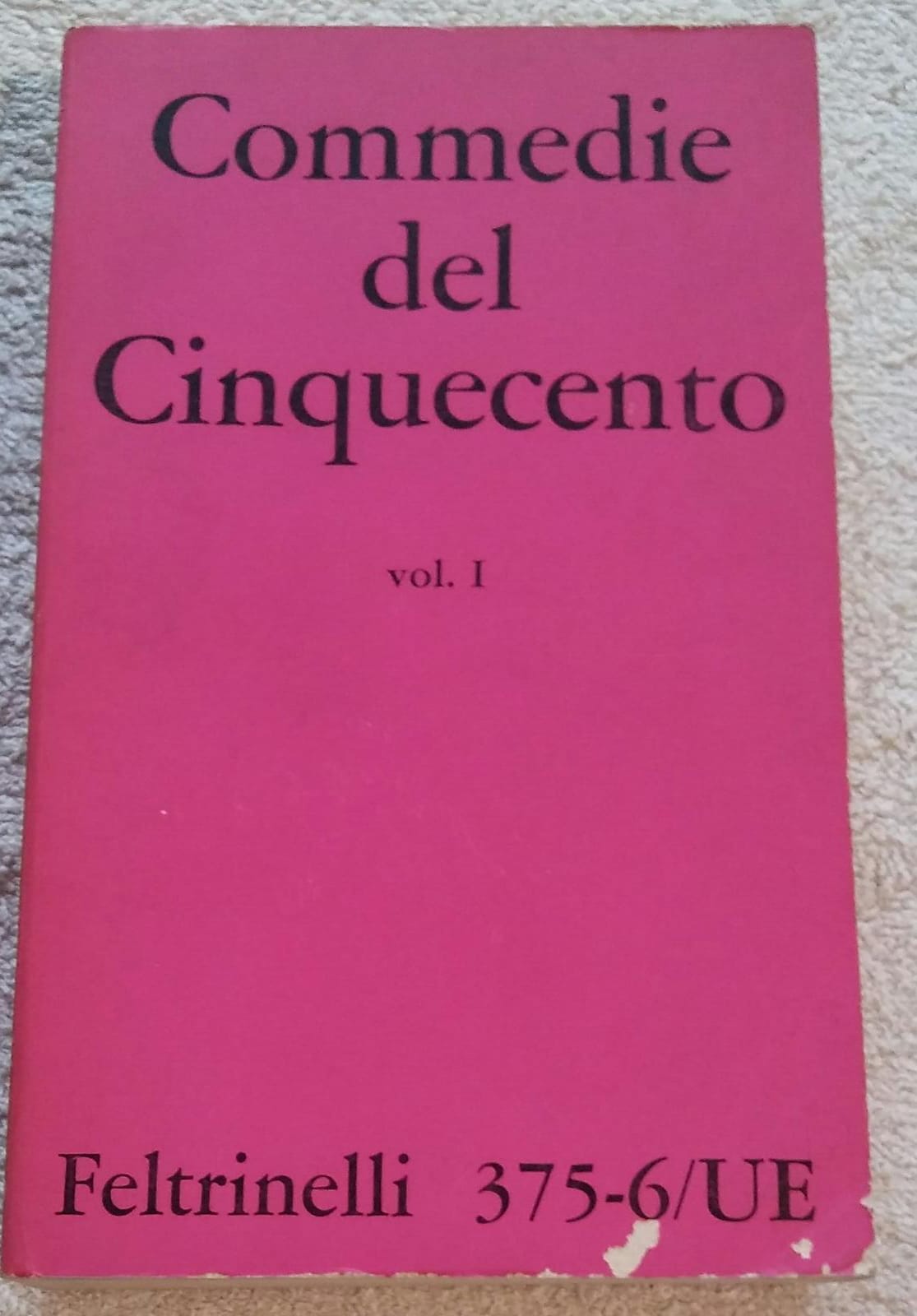 COMMEDIE DEL CINQUECENTO - copertina