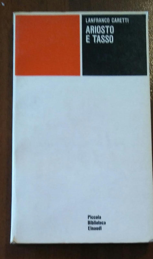 ARIOSTO E TASSO - copertina