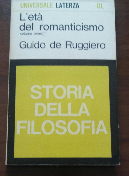 Storia della filosofia l'età del romanticismo - copertina
