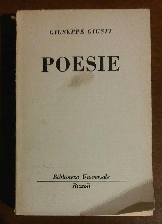 Poesie. - copertina