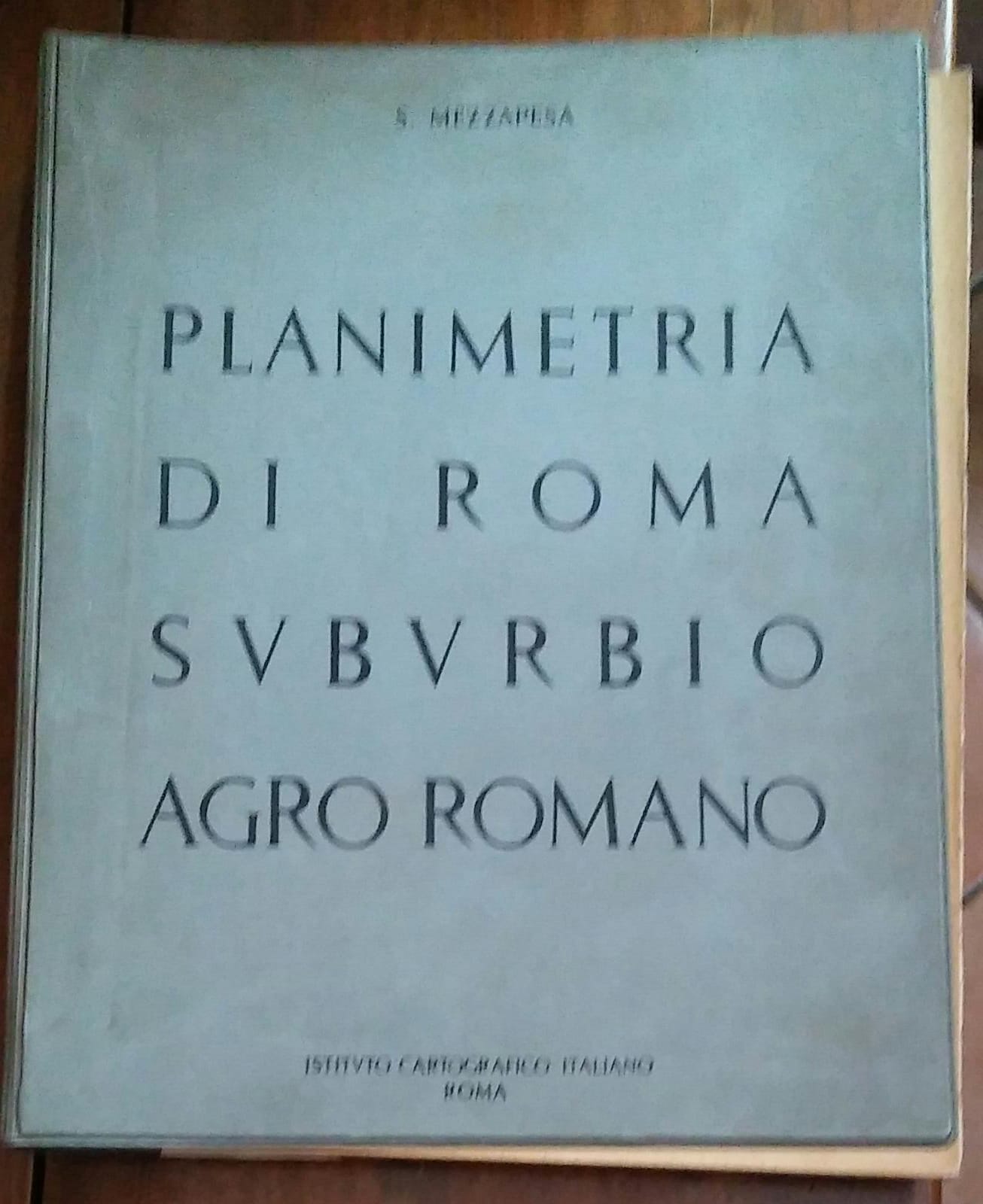 PLANIMETRIA DI ROMA SUBURBIO AGRO ROMANO - copertina
