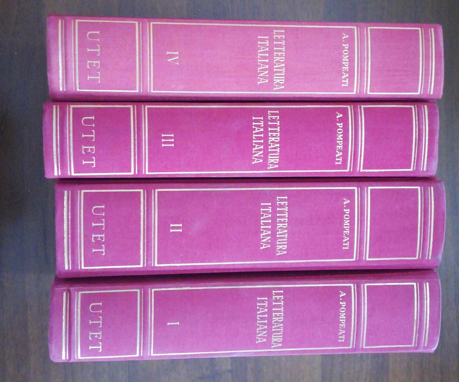 STORIA DELLA LETTERATURA ITALIANA VOL. I, II, III, IV IL MEDIOEVO, DALL' UMANESIMO AL TASSO, DAL MARINO AL FOSCOLO, DAL ROMANTICISMO AL PIRANDELLO - copertina