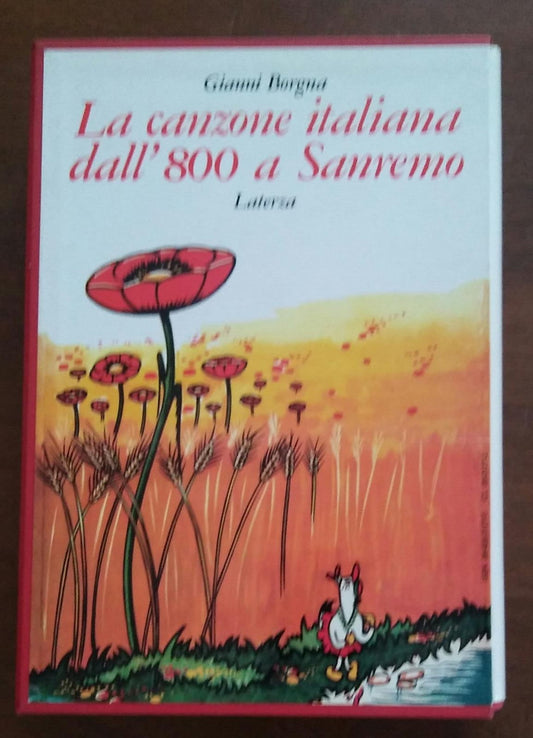 La canzone italiana dall'800 a Sanremo. Volumi 1-2 intitolati: Storia della canzone italiana; - copertina
