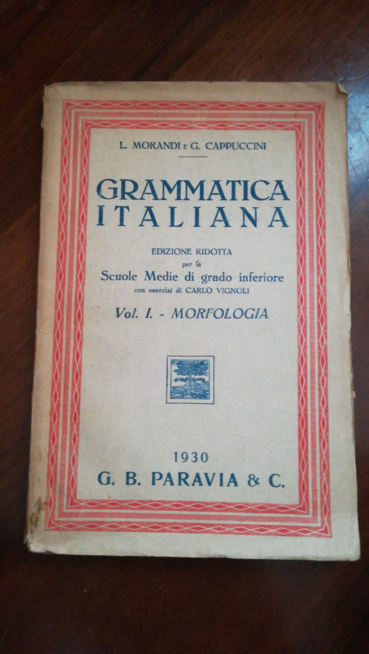GRAMMATICA ITALIANA - copertina
