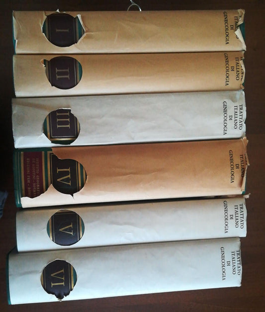 trattato italiano di ginecologia vol 1,2,3,4,5,6 - copertina