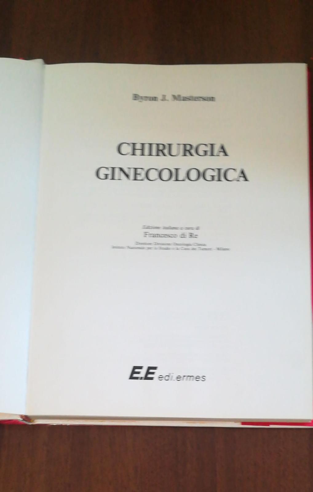 Chirurgia ginecologica - copertina
