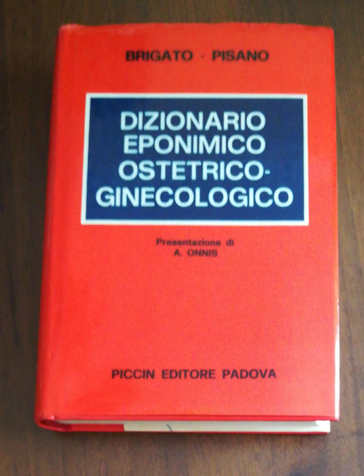 Dizionario Eponimico Ostetrico-Ginecologico - copertina