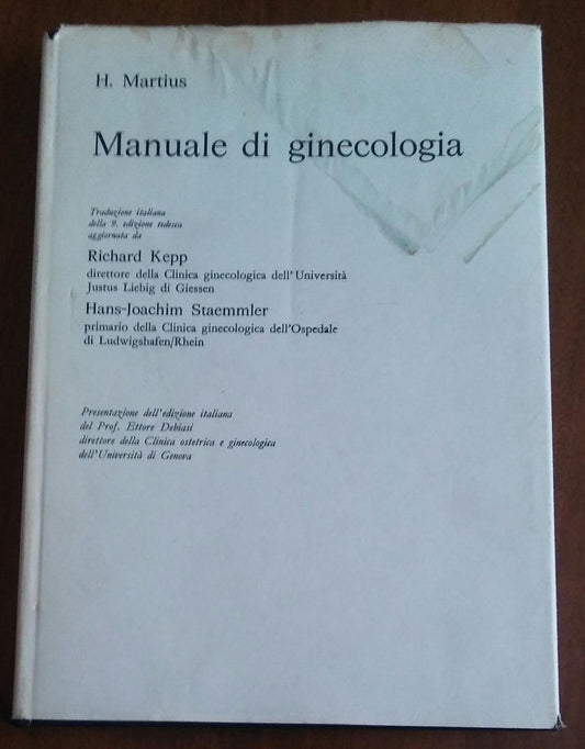 MANUALE DI GINECOLOGIA - copertina