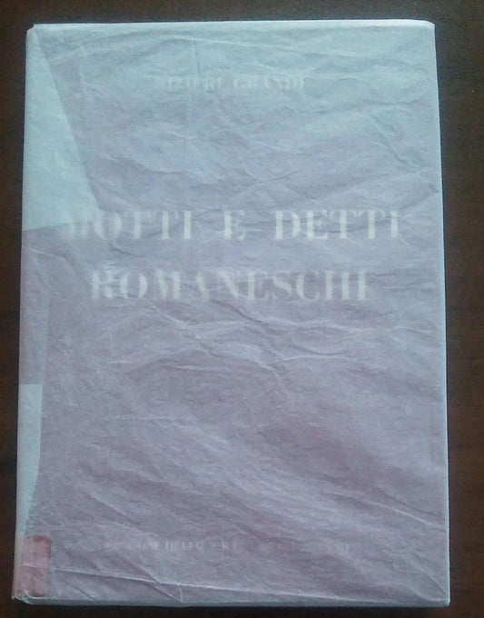 MOTTI E DETTI ROMANESCHI - copertina