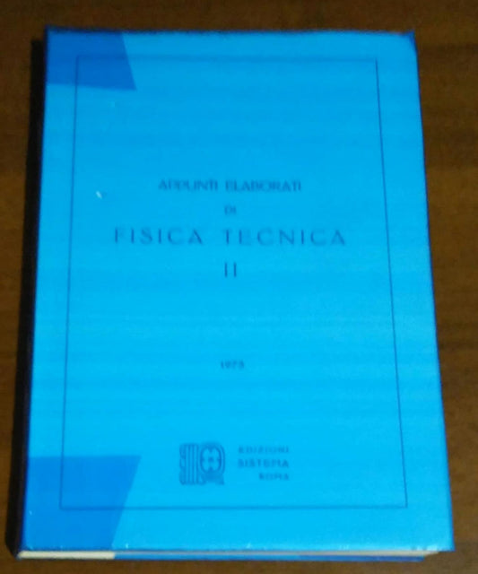 Appunti elaborati di fisica tecnica II - copertina