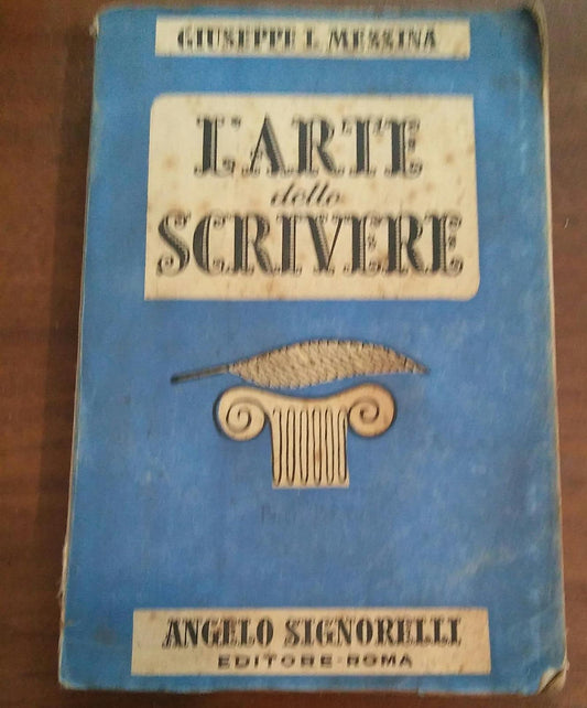 L' ARTE DELLO SCRIVERE - copertina