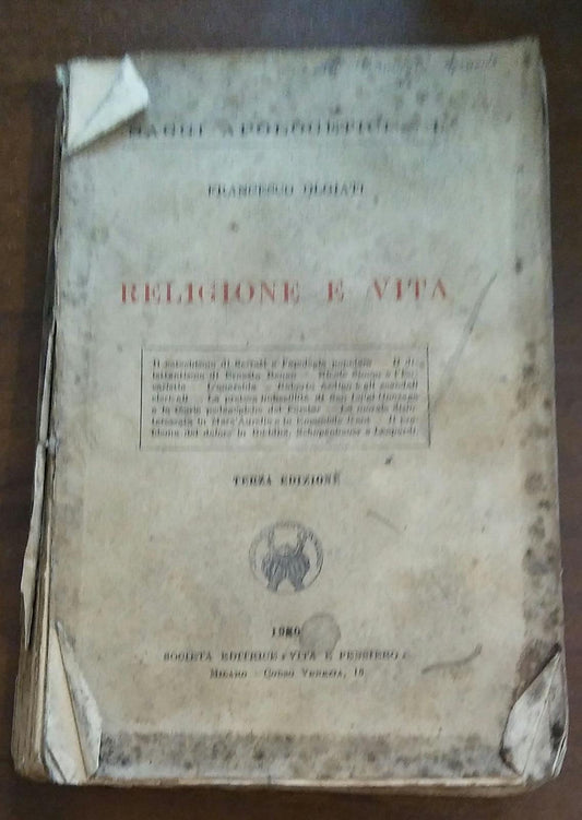 RELIGIONE E VITA - copertina