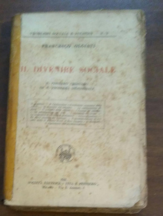 IL DIVENIRE SOCIALE 1921 - copertina