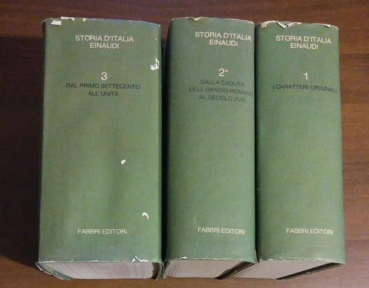 STORIA D'ITALIA - copertina