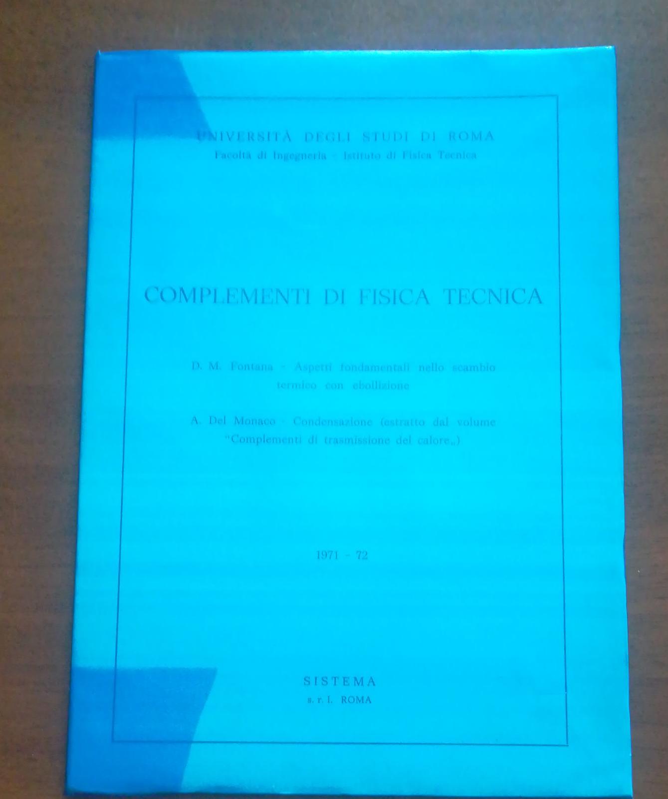 COMPLEMENTI DI FISICA E TECNICA - copertina