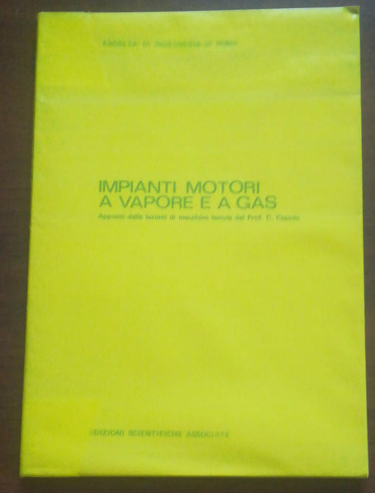 IMPIANTI MOTORI A VAPORE E A GAS - copertina
