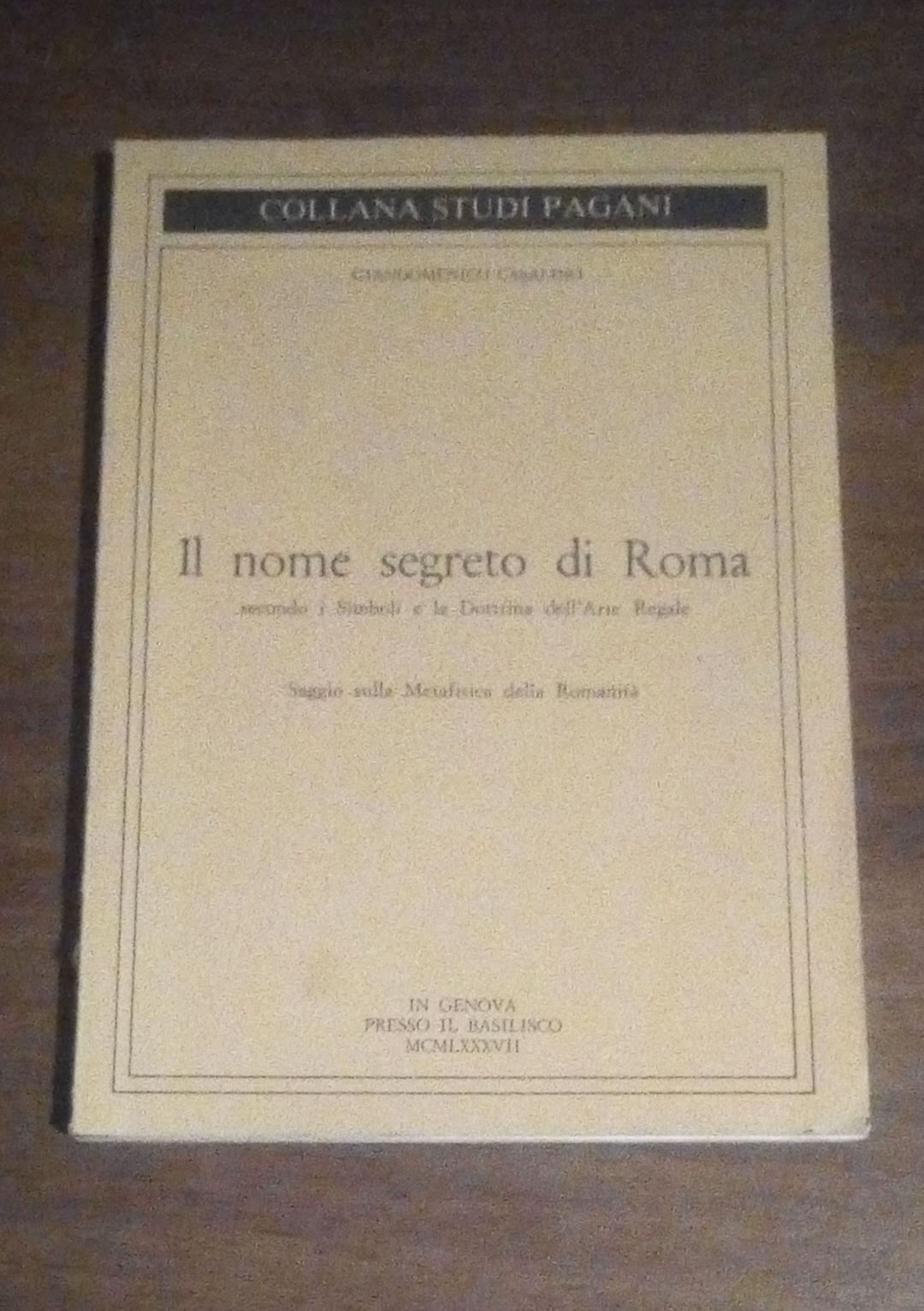 IL NOME SEGRETO DI ROMA - copertina