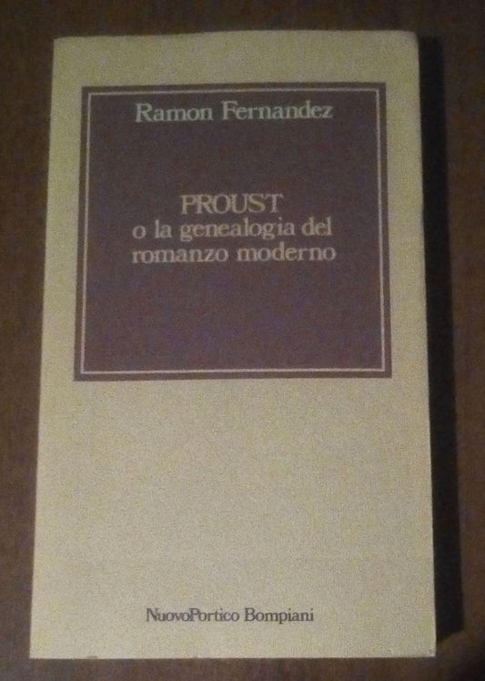 PROUST O LA GENEALOGIA DEL ROMANZO MODERNO - copertina