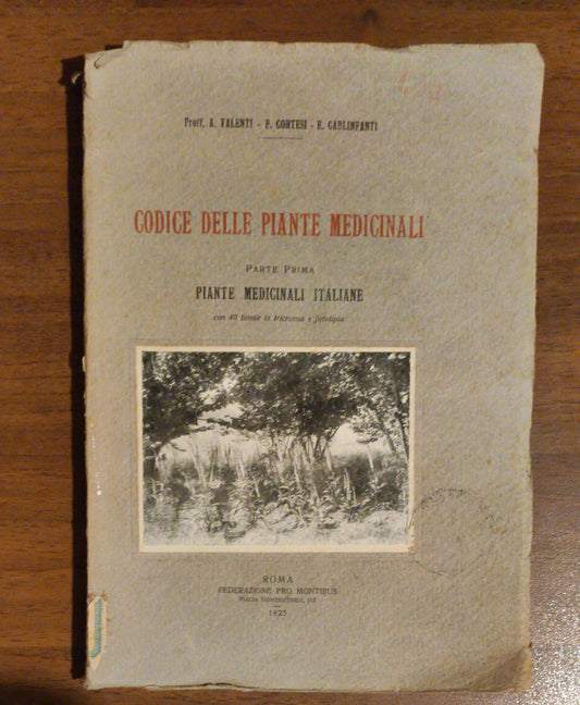 CODICE DELLE PIANTE MEDICINALI. - copertina